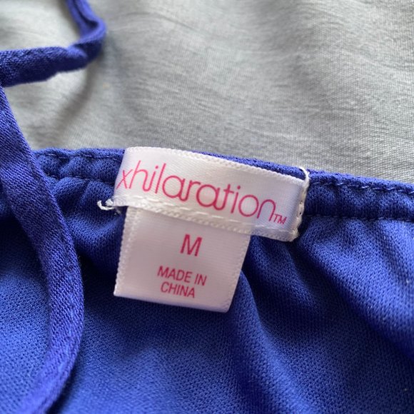 Royal Blue Halter Cocktail Dress - Picture 3 of 3